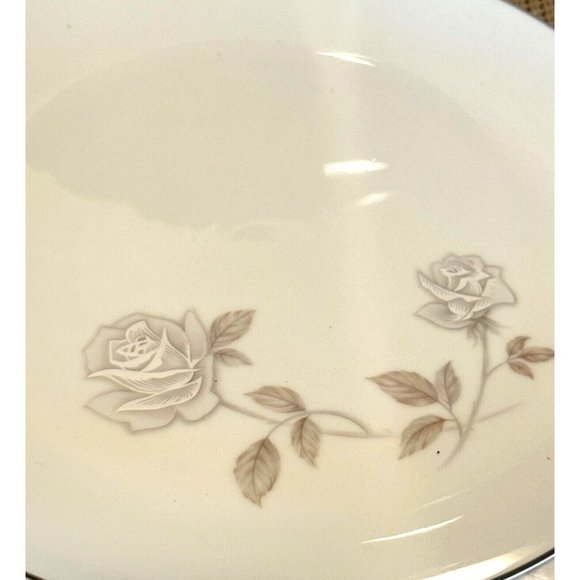 Two Noritake China Rosay  DINNER PLATES 10 5/8" 6216 Vintage Dining  Roses - Picture 3 of 8
